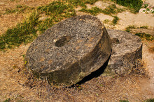 Old Millstones Or Stone Grinding Wheels