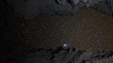 4K Astrophotography Time Lapse -Universe Seen Thru Cave- Pan Right