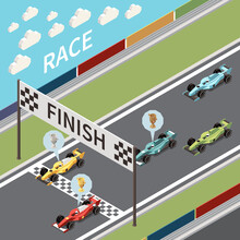 Race Finish Line Composition