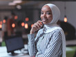 © .shock - African muslim businesswoman portrait at office