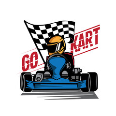 Wall Mural - Karting logo