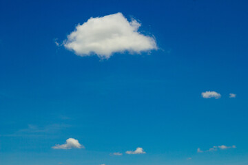 Blue sky background with clouds
