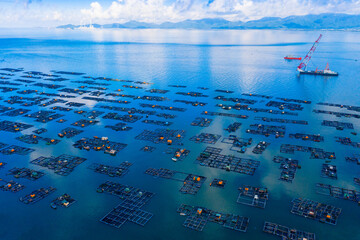 Wall Mural - Zhapo National Center fishing port, hailing island, Yangjiang City, Guangdong Province, China