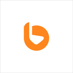 letter B gold logo design 