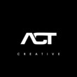 © makrufi - ACT Letter Initial Logo Design Template Vector Illustration