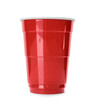 © New Africa - Red plastic cup isolated on white. Beer pong game