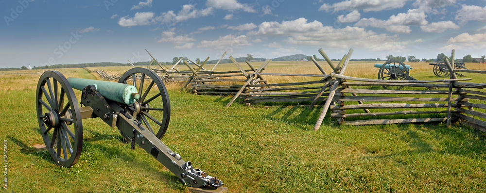 Gettysburg Battlefield  - obrazy, fototapety, plakaty 