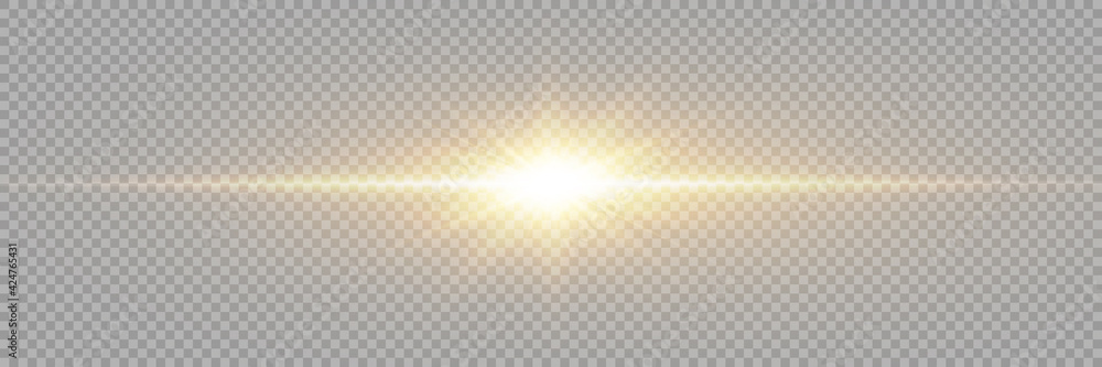 Vector transparent sunlight special lens flare light effect. PNG. Vector illustration. - obrazy, fototapety, plakaty 