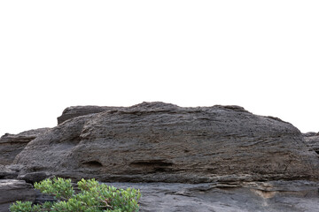 Wall Mural - rock stone on white background isolate