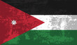 Abstract grunge flag of Jordan country. Happy independence day of Jordan.