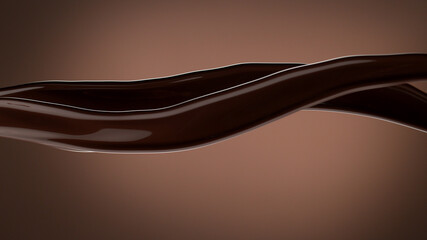 chocolate splash wavy shape