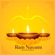 © starlineart - shree ram navami blessings background design