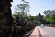 A quiet view of The victory Gate in Angkor Wat, Siem Reap, Cambodia