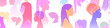 © Gluiki - Group of diverse young people, female equality, different culture. Calm or smiling women, colorful sketch vector illustration, abstract concept.