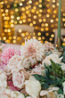 Flower decoration of wedding tables.