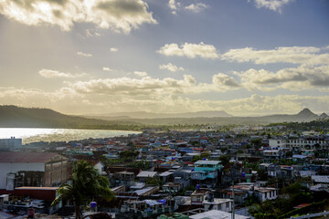 Wall Mural - View over the oldest city in Cuba, Baracoa