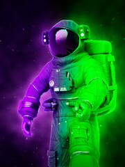 astronaut is discovering
