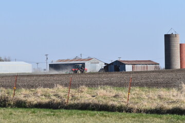 Sticker - Tractor in a Farm Field