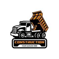 Wall Mural - dump truck logo