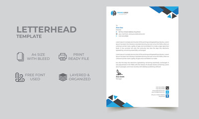 Wall Mural - Abstract Letterhead Design Template 