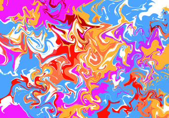 Sticker - Liquify Abstract texture background. marbled painted