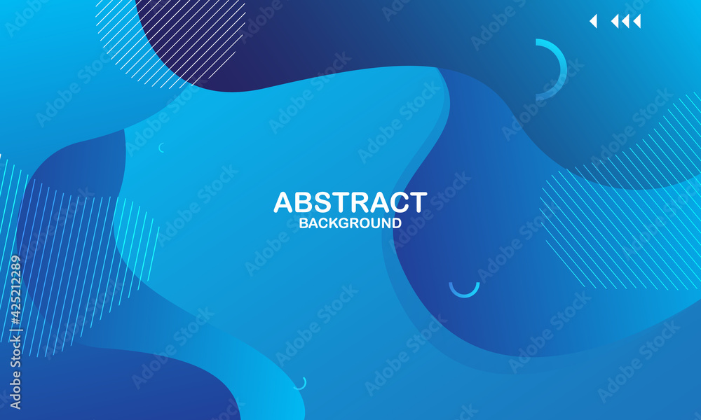 Liquid color background design. Blue elements with fluid gradient ...