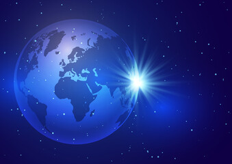 Wall Mural - World globe background