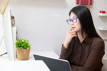 close-up view of young ui development team working together in office.