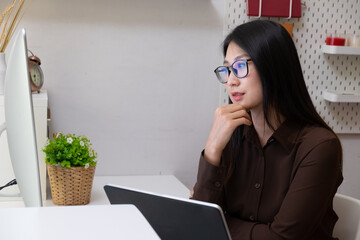 close-up view of young ui development team working together in office.