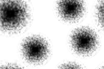 Wall Mural - seamless abstract background pattern made with halftone circles / dots. modern, simple vector art.