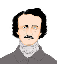 Illustration By American Horror And Mystery Writer Edgar Allan Poe
