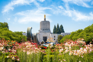 Wall Mural - Salem, Oregon, USA at the State Capitol
