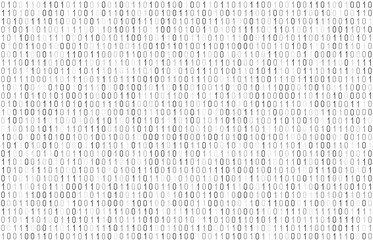 Binary computer code seamless pattern. Matrix background with digits 1.0. Vector illustration.