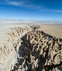 Wall Mural - natural scenery of the eroded landscape and rock towers