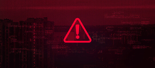 Abstract Technology Binary Code Dark Red Background