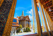 Wat Phra Kaew In Bangkok Thailand Is A Sacred Temple And It's A Part Of The Thai Grand Palace, The Temple That Houses An Ancient Emerald Buddha