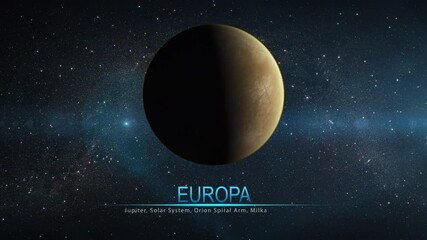 Canvas Print - The sixth smallest satellite of Jupiter is Europe.
