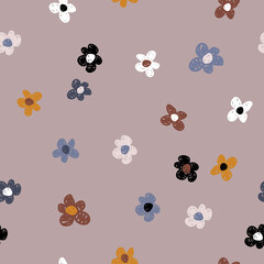 Wall Mural - Flower seamless pattern. Creative texture for fabric, textile