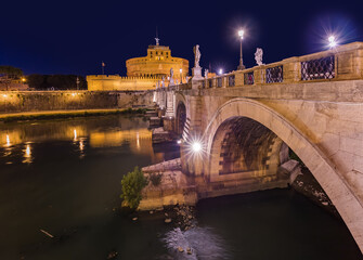 Wall Mural - Castle de Sant Angelo in Rome Italy