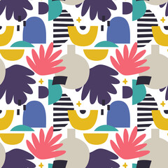 Wall Mural - Abstract seamless pattern. Vector background