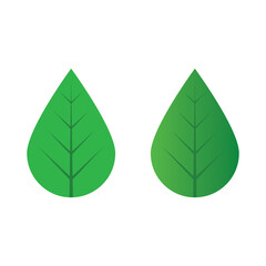 Canvas Print - green leaf ecology nature element vector icon