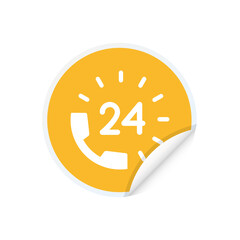 Canvas Print - 24 Hour helpline - Sticker