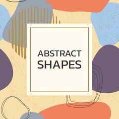 Sticker - abstract background. modern design with seamless pattern and abstract shapes. trendy cover, poster, 