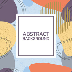 Canvas Print - abstract background. modern design with seamless pattern and abstract shapes. trendy cover, poster, 