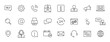 © iiierlok_xolms - Set of 24 Support and Help web icons in line style. Assistance, email, customer, 24 hrs, service, contact. Vector illustration.
