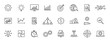 © iiierlok_xolms - Set of 24 Data Proceassing web icons in line style. Graphic, analytics, statistic, network, diagrams, digital. Vector illustration.