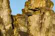 The Externsteine rock formation in the Teuteburg Forest in Germany