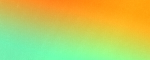 Tropical gradient background with soft texture from emerald green to bright orange color illustration