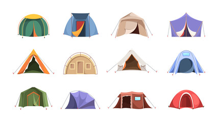 tent. shelter for travellers from cold or hot weather camping symbols environment tent of hunters ga