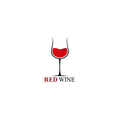 Wine logo design template Vector illustration